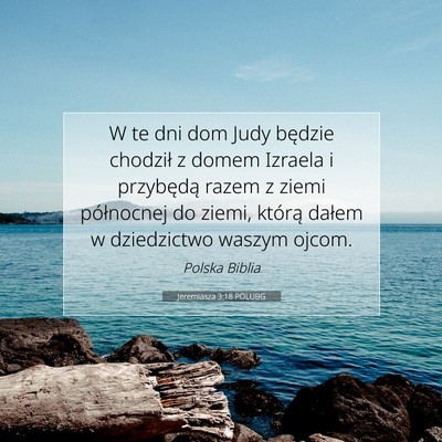 Jeremiasza 3:18 POLUBG Obraz Wersetu Biblijnego