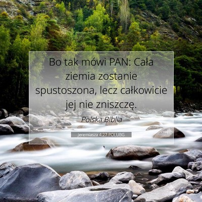 Jeremiasza 4:27 Werset Biblijny Wyjaśniony