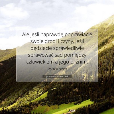 Jeremiasza 7:5 Werset Biblijny Wyjaśniony