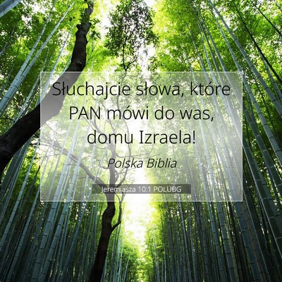 Jeremiasza 10:1 POLUBG Obraz Wersetu Biblijnego