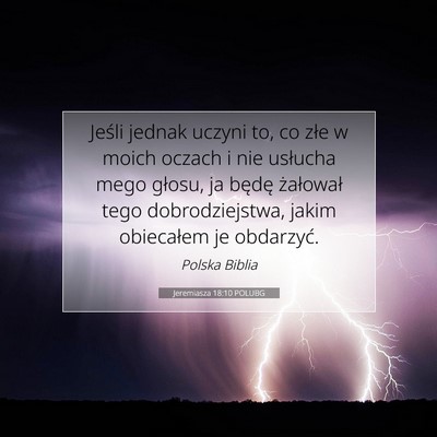 Jeremiasza 18:10 Werset Biblijny Wyjaśniony
