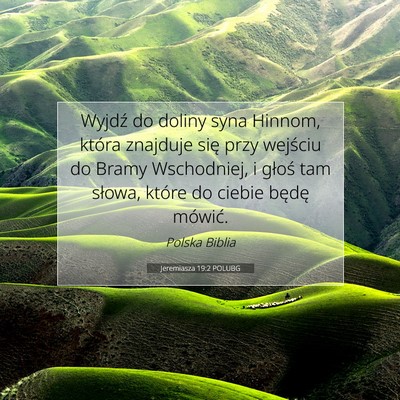 Jeremiasza 19:2 Werset Biblijny Wyjaśniony