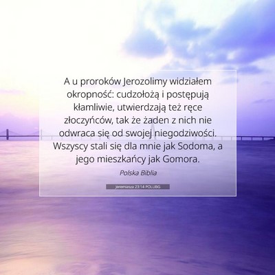 Jeremiasza 23:14 POLUBG Obraz Wersetu Biblijnego