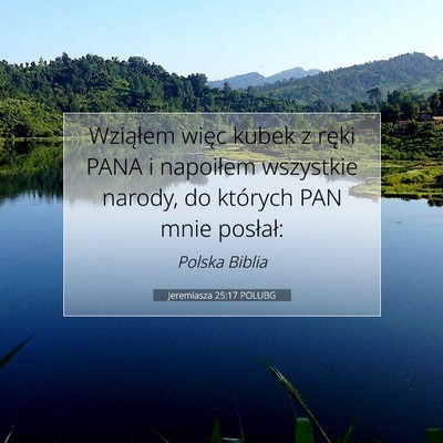 Jeremiasza 25:17 POLUBG Obraz Wersetu Biblijnego