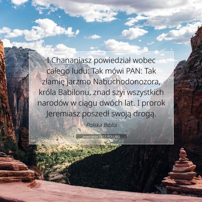 Jeremiasza 28:11 POLUBG Obraz Wersetu Biblijnego