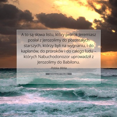 Jeremiasza 29:1 POLUBG Obraz Wersetu Biblijnego