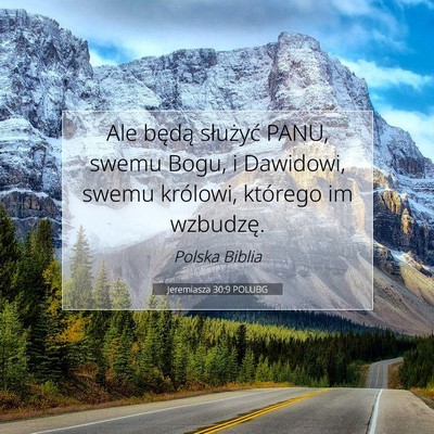 Jeremiasza 30:9 POLUBG Obraz Wersetu Biblijnego