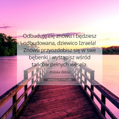 Jeremiasza 31:4 POLUBG Obraz Wersetu Biblijnego
