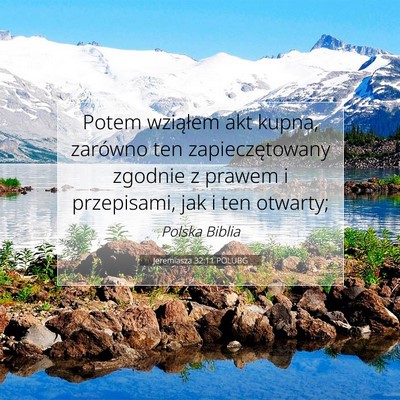 Jeremiasza 32:11 Werset Biblijny Wyjaśniony