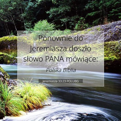Jeremiasza 33:23 Werset Biblijny Wyjaśniony