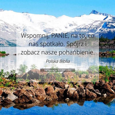 Lamentacje 5:1 POLUBG Obraz Wersetu Biblijnego