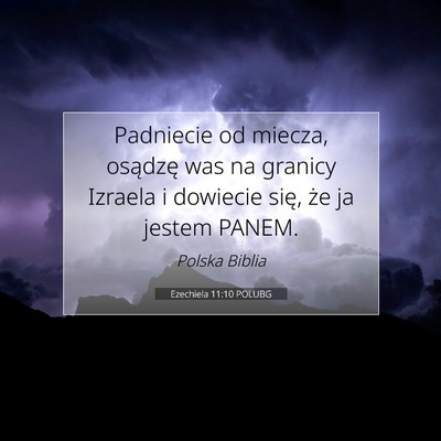 Ezechiela 11:10 POLUBG Obraz Wersetu Biblijnego