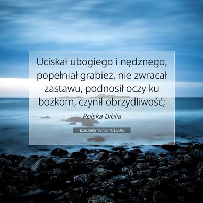 Ezechiela 18:12 POLUBG Obraz Wersetu Biblijnego