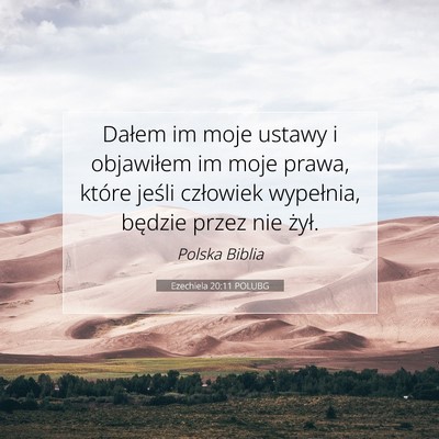 Ezechiela 20:11 POLUBG Obraz Wersetu Biblijnego