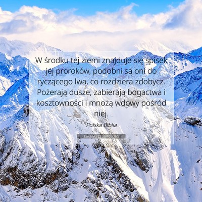 Ezechiela 22:25 POLUBG Obraz Wersetu Biblijnego