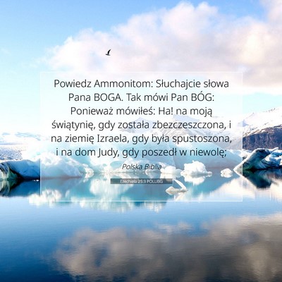 Ezechiela 25:3 POLUBG Obraz Wersetu Biblijnego