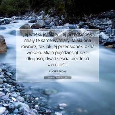Ezechiela 40:33 POLUBG Obraz Wersetu Biblijnego