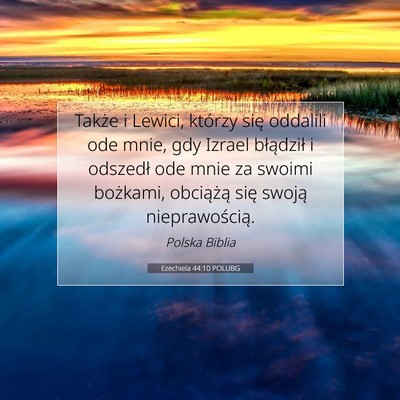 Ezechiela 44:10 POLUBG Obraz Wersetu Biblijnego