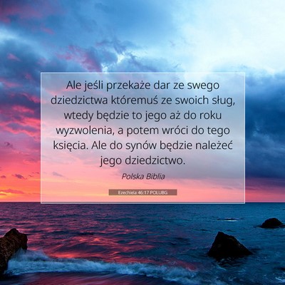 Ezechiela 46:17 POLUBG Obraz Wersetu Biblijnego
