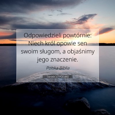 Daniela 2:7 Werset Biblijny Wyjaśniony