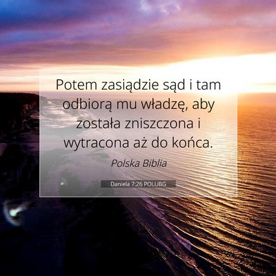Daniela 7:26 Werset Biblijny Wyjaśniony