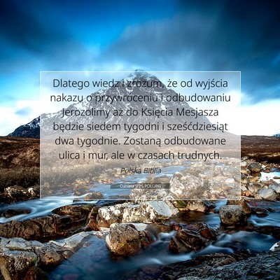 Daniela 9:25 POLUBG Obraz Wersetu Biblijnego