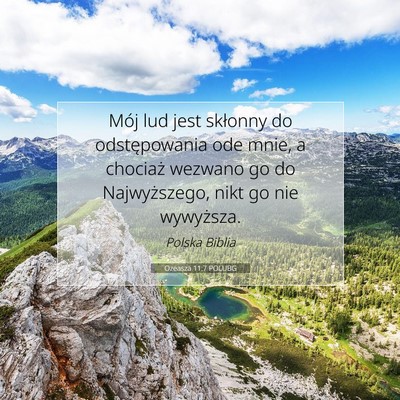 Ozeasza 11:7 POLUBG Obraz Wersetu Biblijnego
