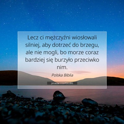 Jonasza 1:13 Werset Biblijny Wyjaśniony