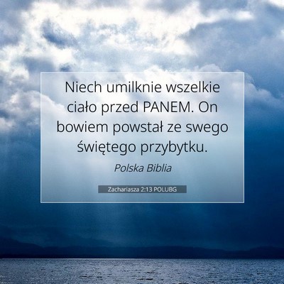 Zachariasza 2:13 POLUBG Obraz Wersetu Biblijnego