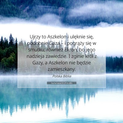 Zachariasza 9:5 POLUBG Obraz Wersetu Biblijnego