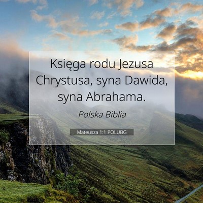 Mateusza 1:1 Werset Biblijny Wyjaśniony