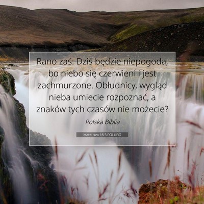 Mateusza 16:3 POLUBG Obraz Wersetu Biblijnego