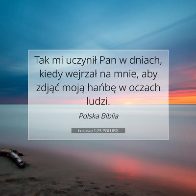 Łukasza 1:25 Werset Biblijny Wyjaśniony