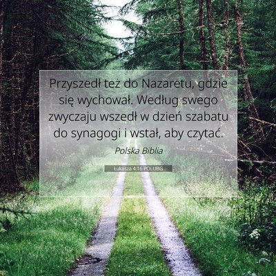 Łukasza 4:16 POLUBG Obraz Wersetu Biblijnego