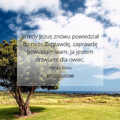 Jana 10:7 Werset Biblijny Wyjaśniony
