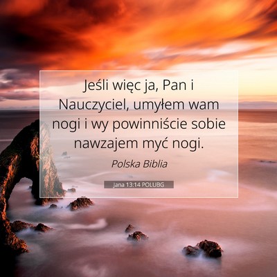 Jana 13:14 POLUBG Obraz Wersetu Biblijnego