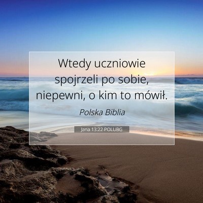Jana 13:22 POLUBG Obraz Wersetu Biblijnego