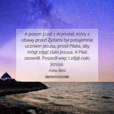 Jana 19:38 POLUBG Obraz Wersetu Biblijnego
