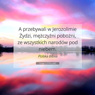 Dzieje 2:5 POLUBG Obraz Wersetu Biblijnego