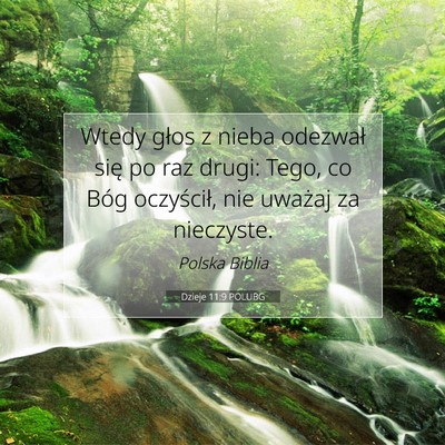 Dzieje 11:9 Werset Biblijny Wyjaśniony