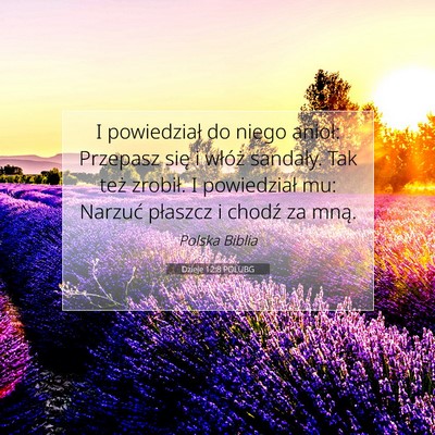 Dzieje 12:8 POLUBG Obraz Wersetu Biblijnego