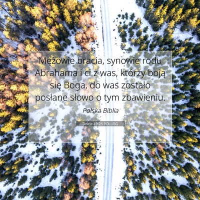 Dzieje 13:26 POLUBG Obraz Wersetu Biblijnego