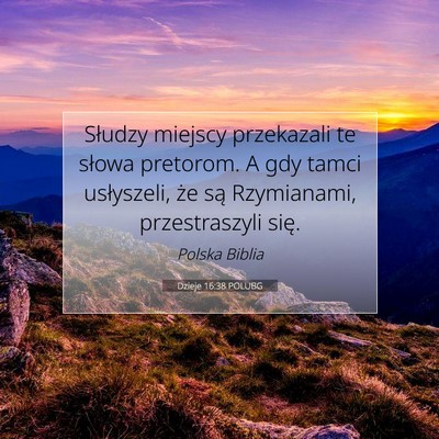 Dzieje 16:38 Werset Biblijny Wyjaśniony