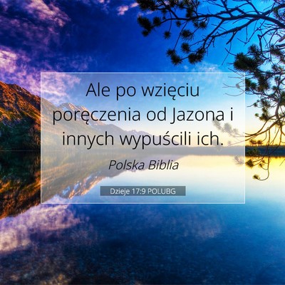 Dzieje 17:9 Werset Biblijny Wyjaśniony