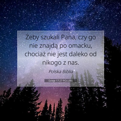 Dzieje 17:27 Werset Biblijny Wyjaśniony