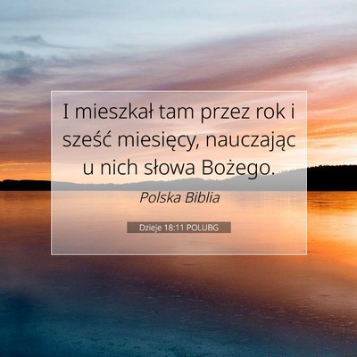 Dzieje 18:11 Werset Biblijny Wyjaśniony