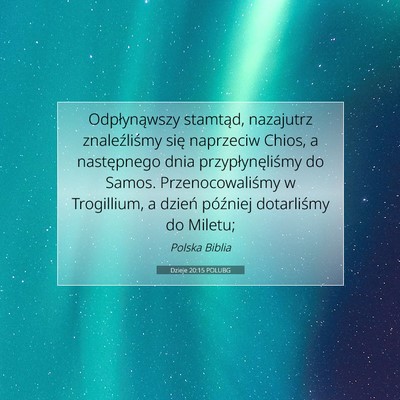 Dzieje 20:15 POLUBG Obraz Wersetu Biblijnego