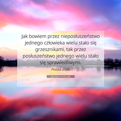 Rzymian 5:19 POLUBG Obraz Wersetu Biblijnego
