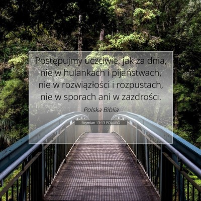 Rzymian 13:13 POLUBG Obraz Wersetu Biblijnego