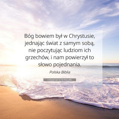 2 Koryntian 5:19 POLUBG Obraz Wersetu Biblijnego